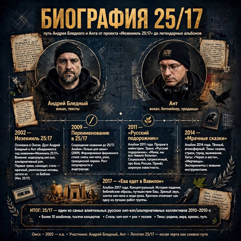 25/17: биография группы, главные песни и достижения
