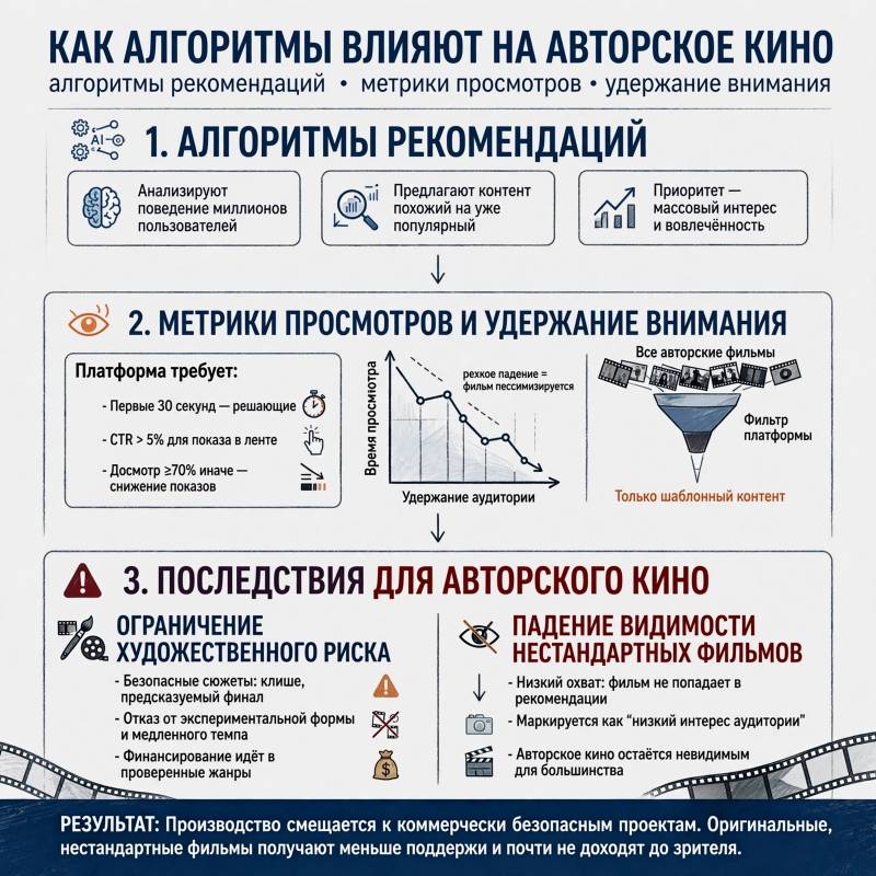 Абсолютная предсказуемость: как алгоритмы стримингов убивают авторское кино