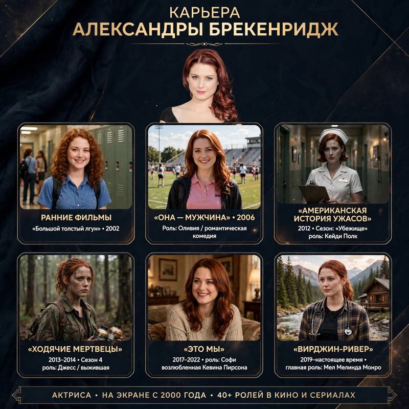 Александра Брекенридж: фильмы, сериалы и поворотные моменты карьеры