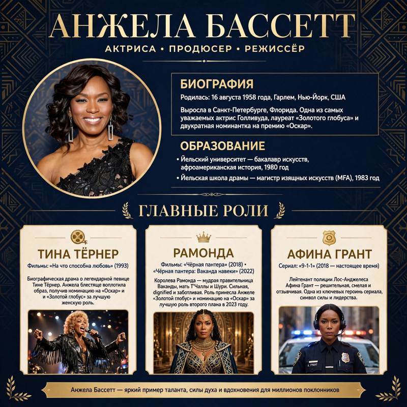 Анжела Бассетт: биография и лучшие роли