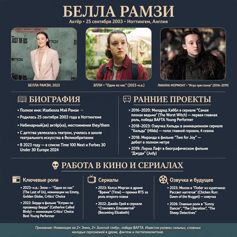 Белла Рамзи: как актёр из «Игры престолов» стал звездой «Одних из нас»