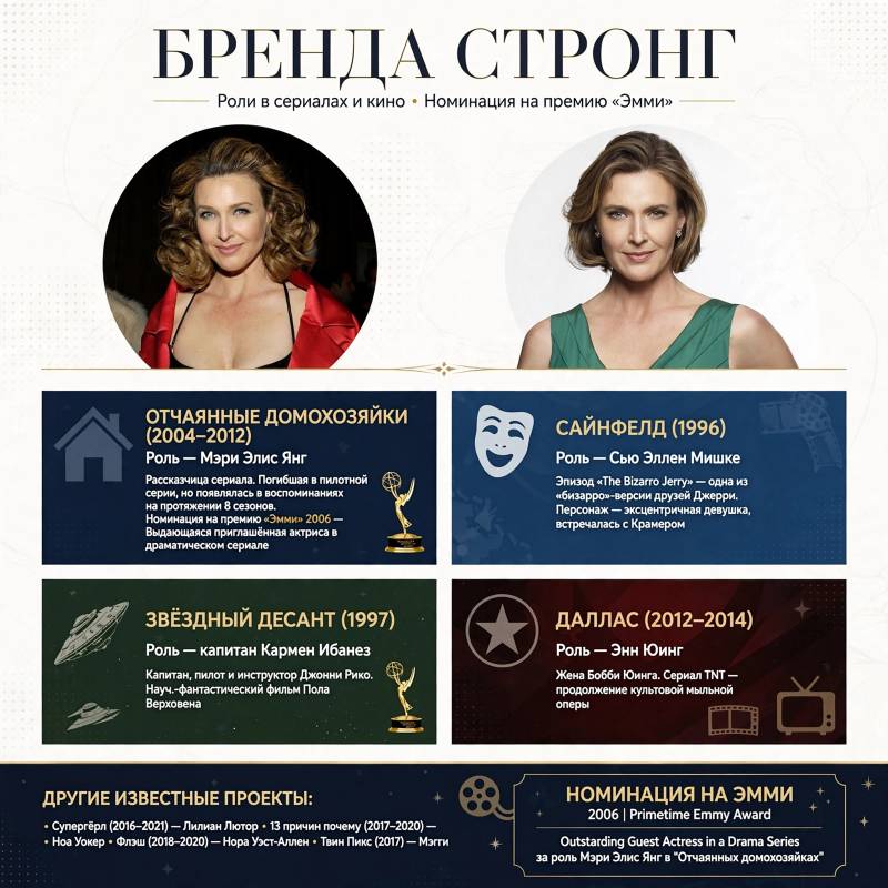 Бренда Стронг в кино: заметные роли и достижения