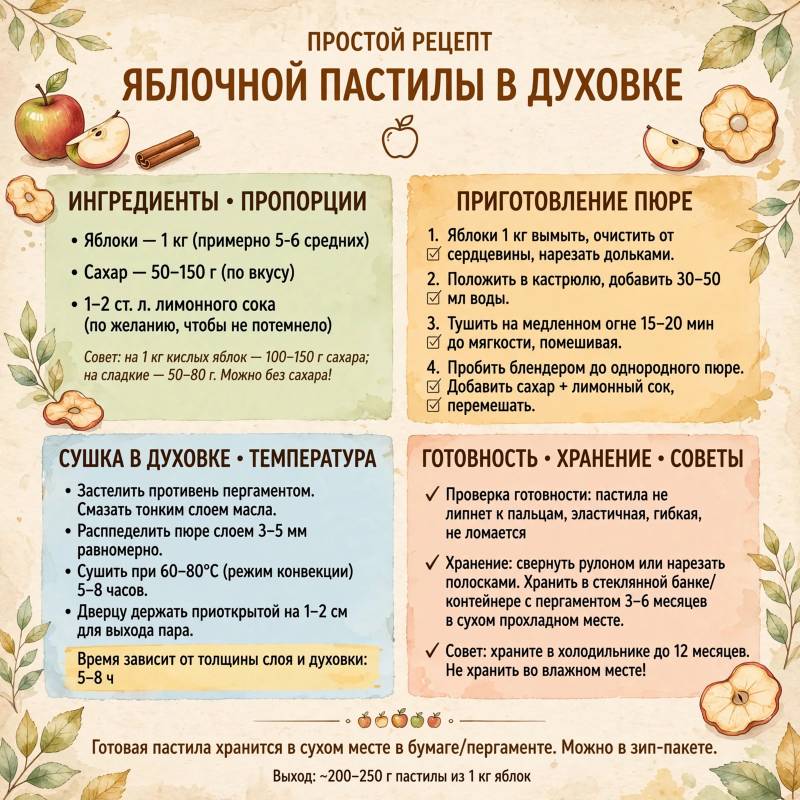 Домашняя пастила: простой рецепт, пропорции и тонкости сушки
