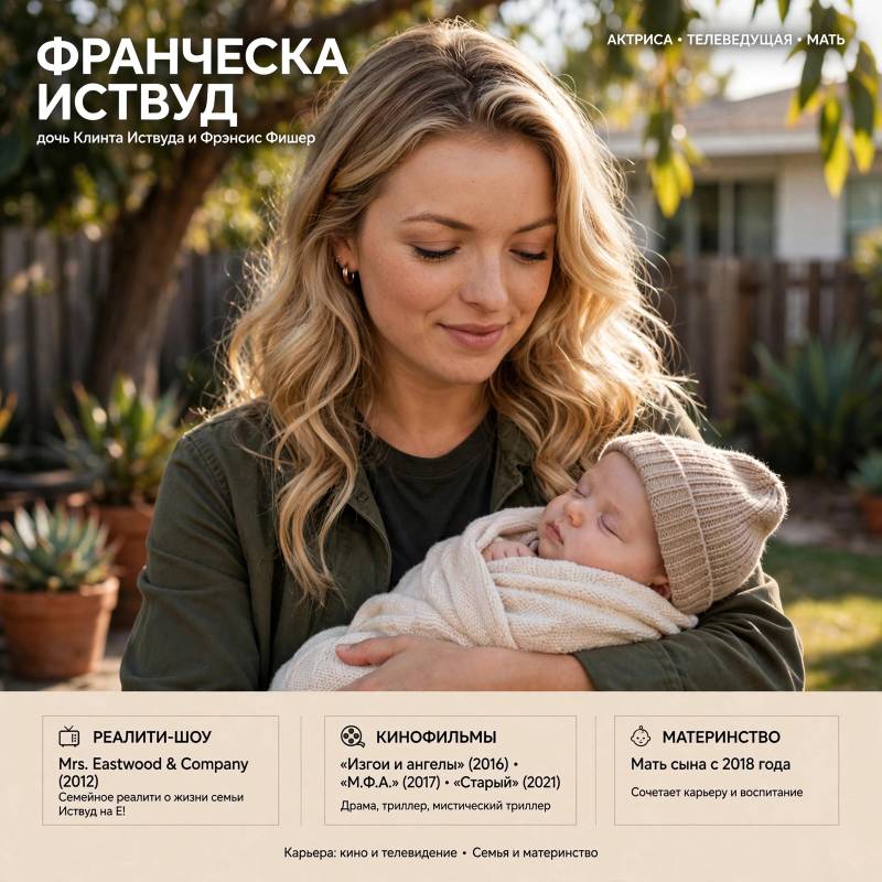 Франческа Иствуд: фильмы, личная жизнь и путь от семейного реалити-шоу к драматическим ролям