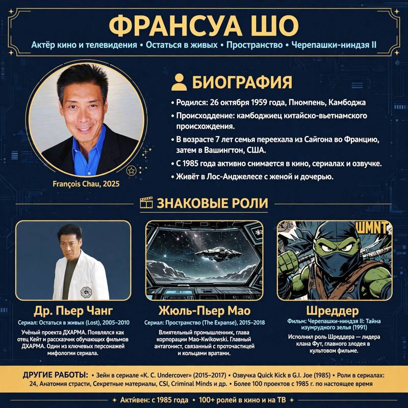 Франсуа Шо: путь актёра, которого зрители узнают по культовым сериалам