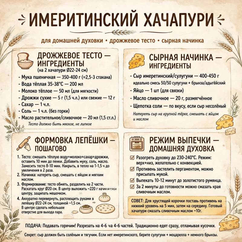 Как приготовить хачапури дома: подробный рецепт с сыром
