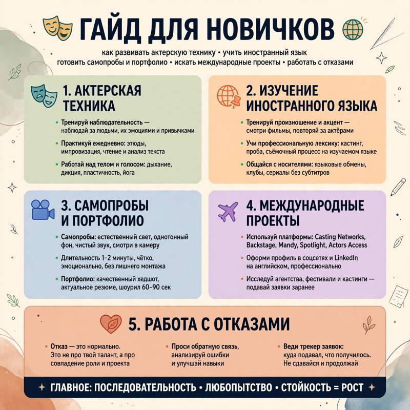 Как стать актером мирового уровня: пошаговый гайд для новичков
