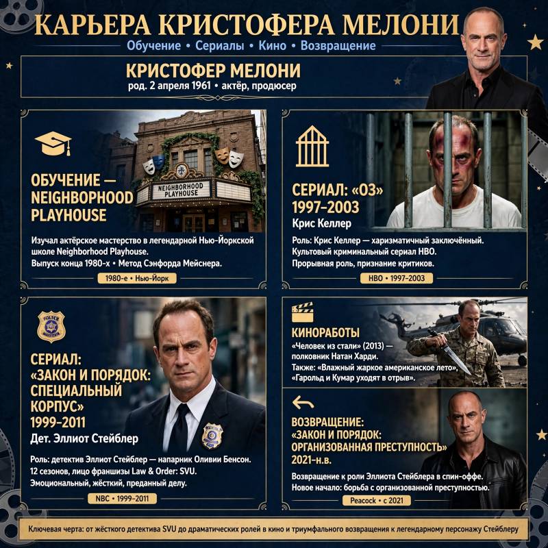 Кристофер Мелони: от театральной школы до Эллиота Стейблера