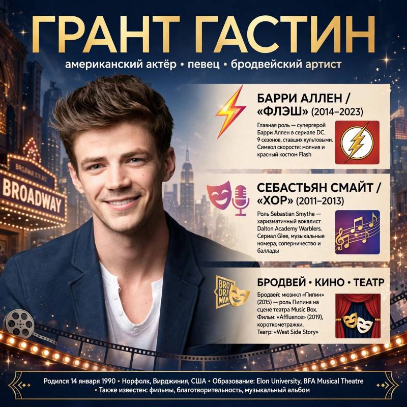 Кто такой Грант Гастин: лучшие роли и факты биографии