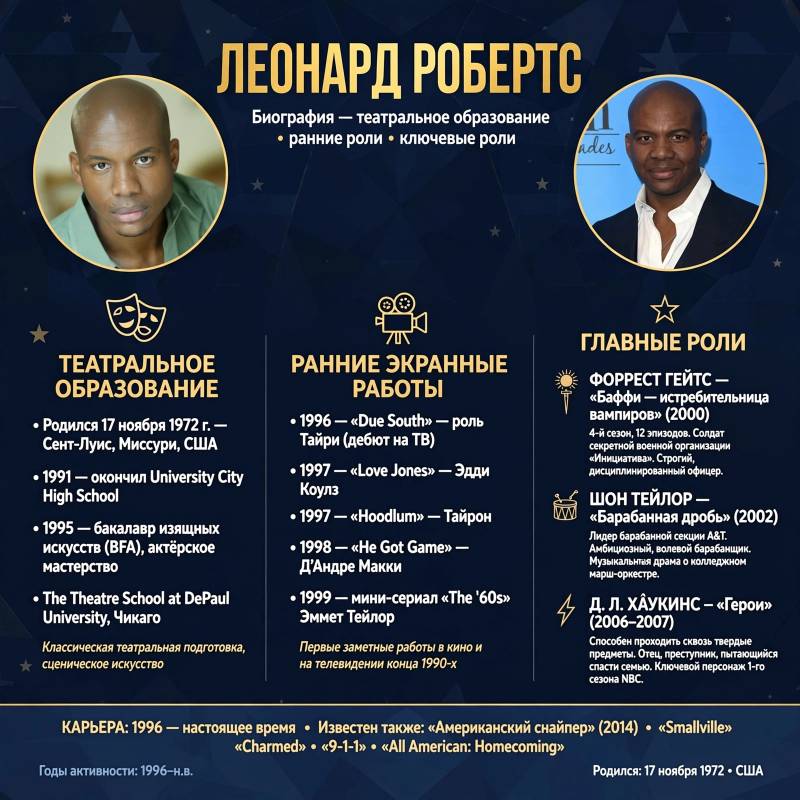 Леонард Робертс: биография, главные роли и путь в кино