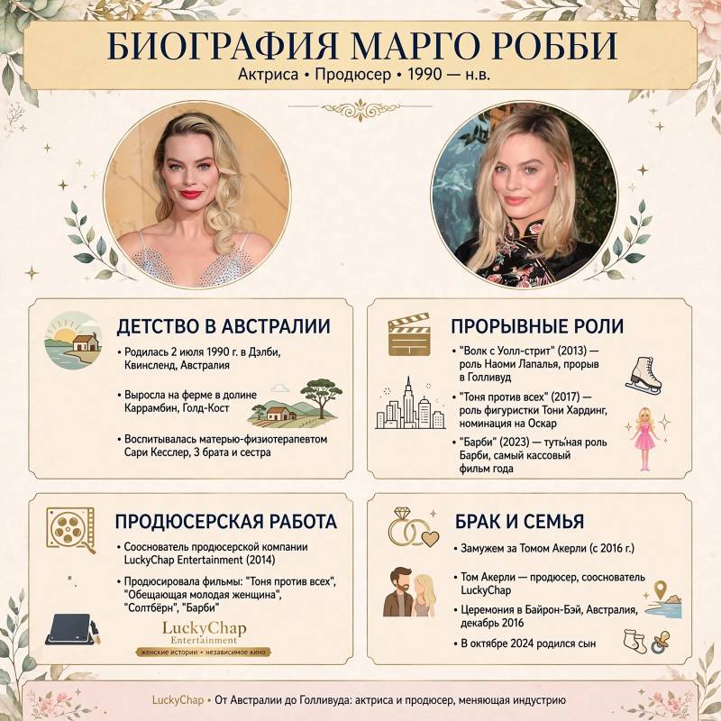 Марго Робби: биография, личная жизнь и путь к мировой славе
