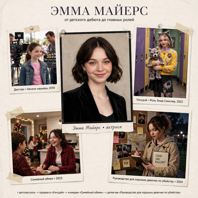 От первых ролей до мировой известности: путь Эммы Майерс