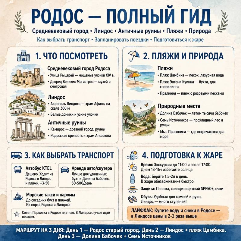 Отдых на Родосе: интересные места и советы для поездки