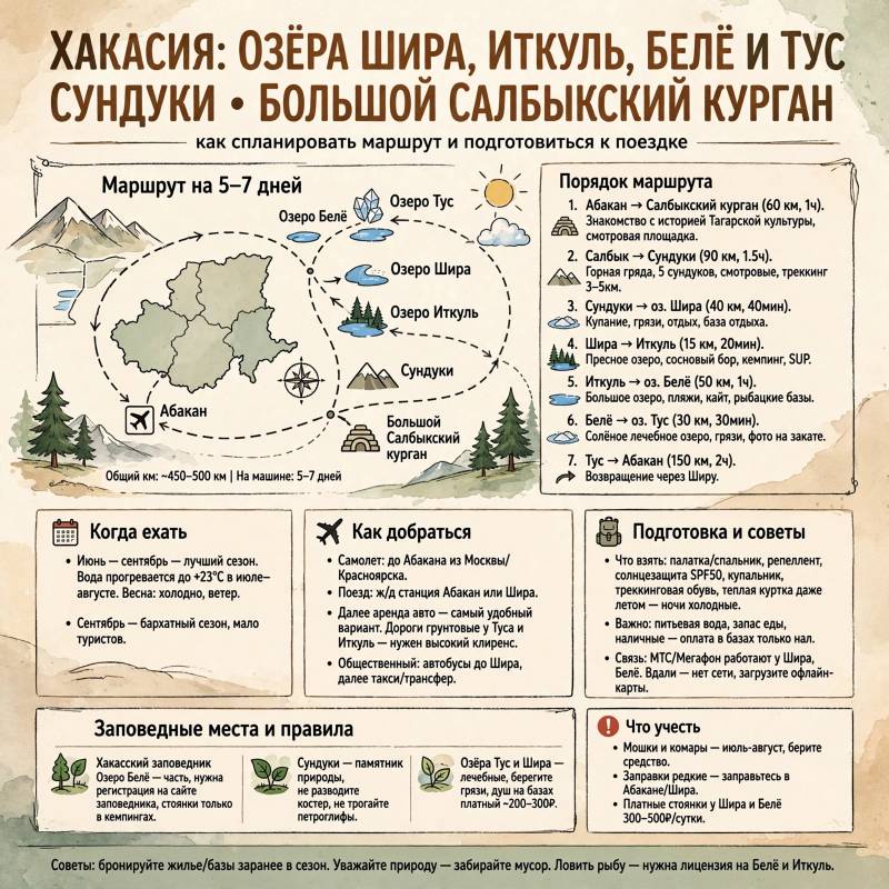 Отдых в Хакасии: озёра, древние памятники и поездки по степи