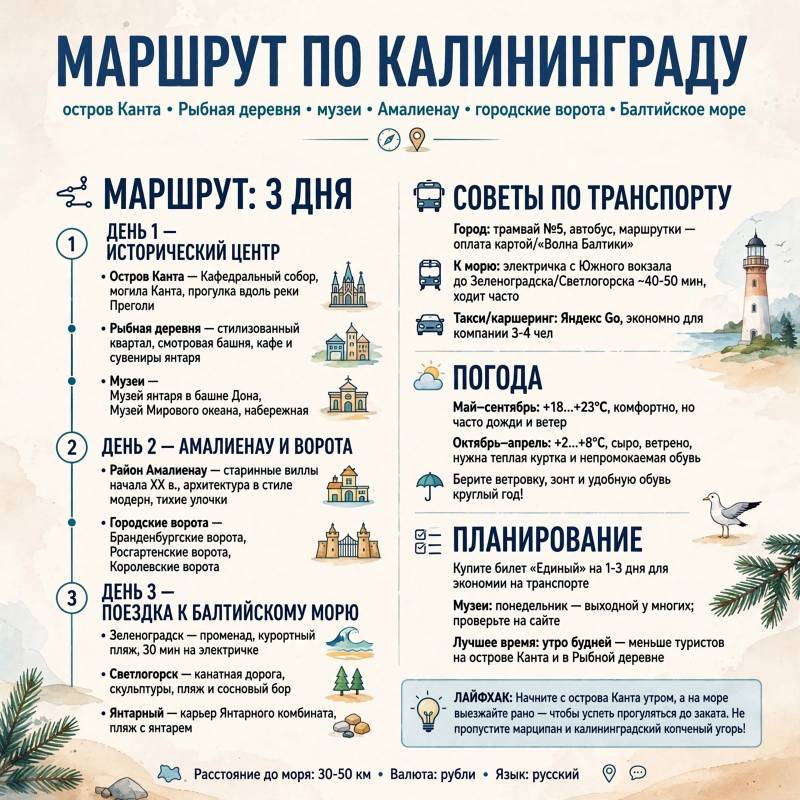 Отдых в Калининграде: куда сходить, что посмотреть и как спланировать поездку