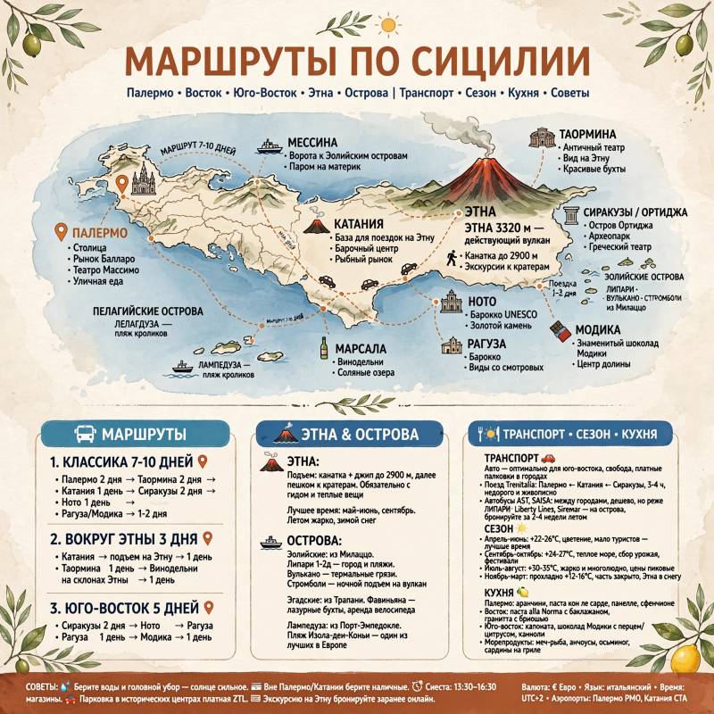 Отдых в Сицилии: куда поехать и как спланировать поездку