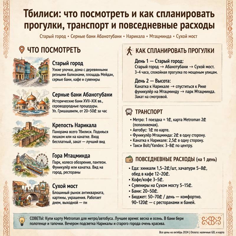 Отдых в Тбилиси: интересные места и советы для поездки