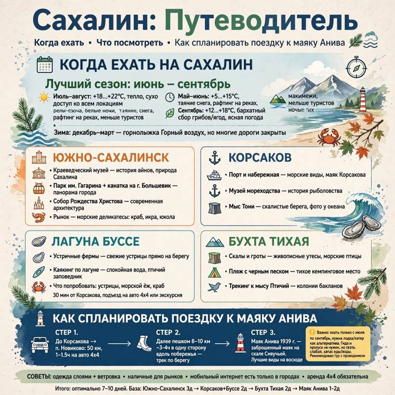 Поездка на Сахалин: когда ехать и как составить маршрут