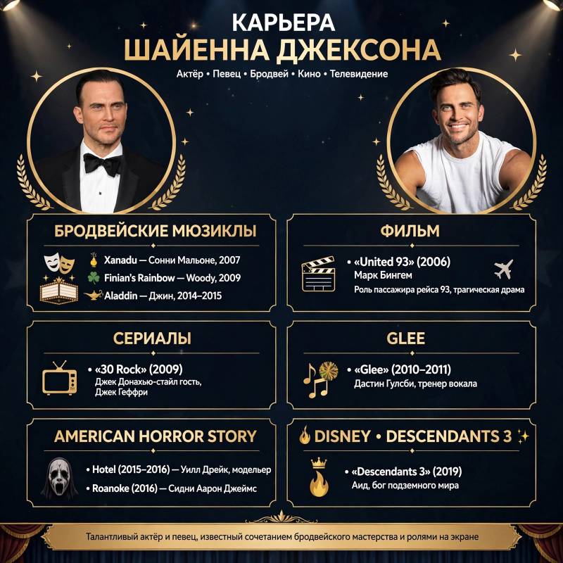 Шайенн Джексон: от Бродвея к кино и сериалам