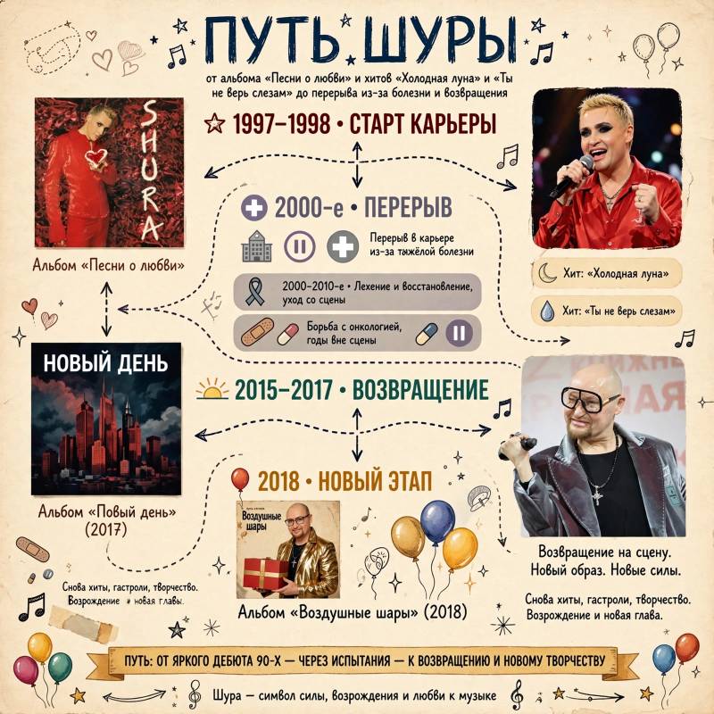 Шура: песни, которые сделали его звездой, и путь к возвращению