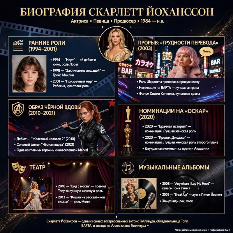 Скарлетт Йоханссон: биография, роли и секрет феномена мировой звезды