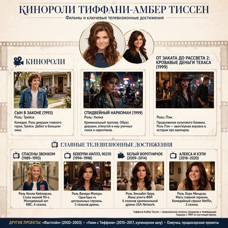 Тиффани-Амбер Тиссен в кино: заметные роли и достижения