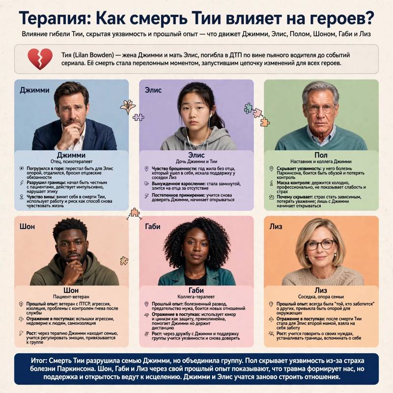 Загадки сериала «Терапия»: как прошлое героев управляет их поступками