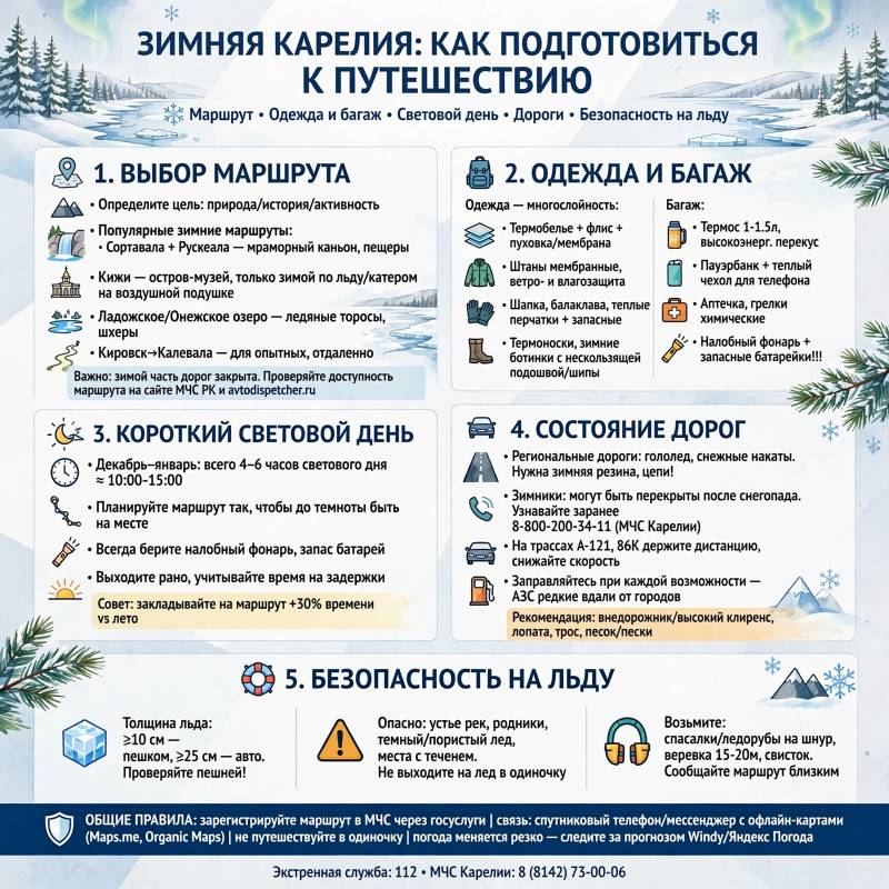 Зимний отдых в Карелии: как подготовиться к поездке в холодный сезон